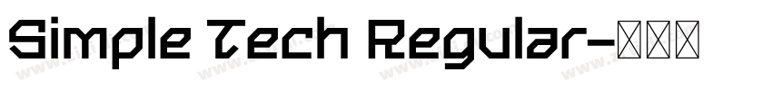 Simple Tech Regular字体转换 Simple Tech Regular字体转换